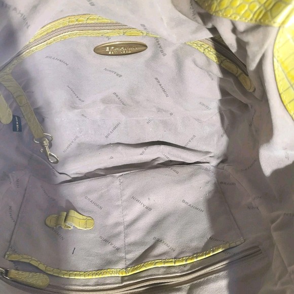 Brahmin Jackie Hobo Olive Green Melbourne Genuine Leather Shoulder Handbag [450] - Picture 10 of 13